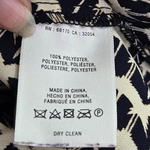 Maeve Women Dress Small‎ Beige Selva Bird Print Tunic Long Sleeve V Neck - Picture 11 of 12